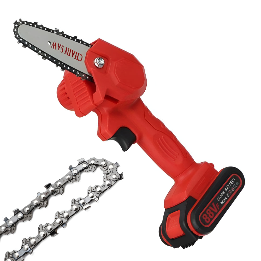 Cordless Mini Chainsaw for Pruning - Lightweight, Portable Cutting Tool