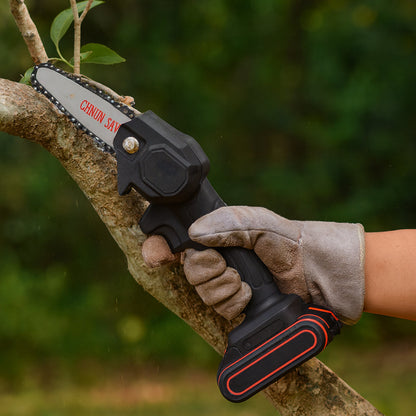 Cordless Mini Chainsaw for Pruning - Lightweight, Portable Cutting Tool