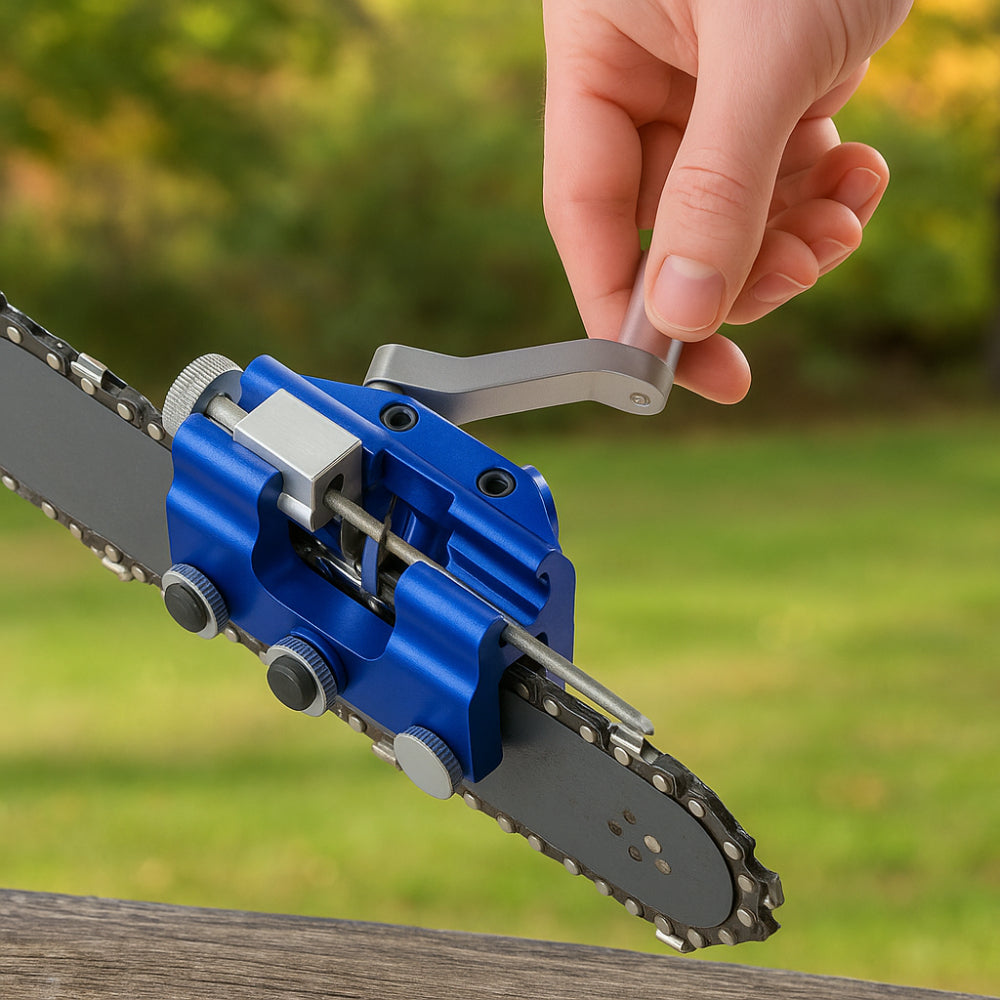 Chainsaw Sharpener Jig with Guide Clamp – Precision Chain Grinding Tool