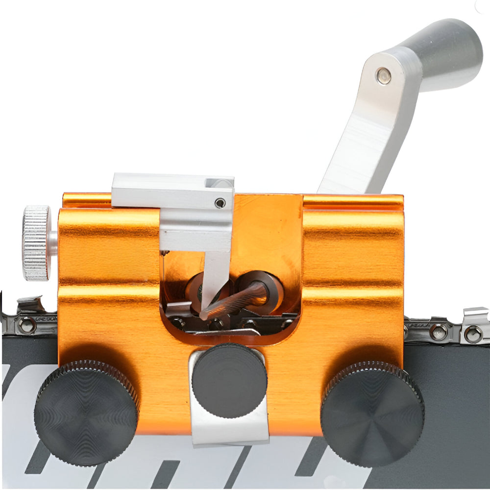 Chainsaw Sharpener Jig with Guide Clamp – Precision Chain Grinding Tool
