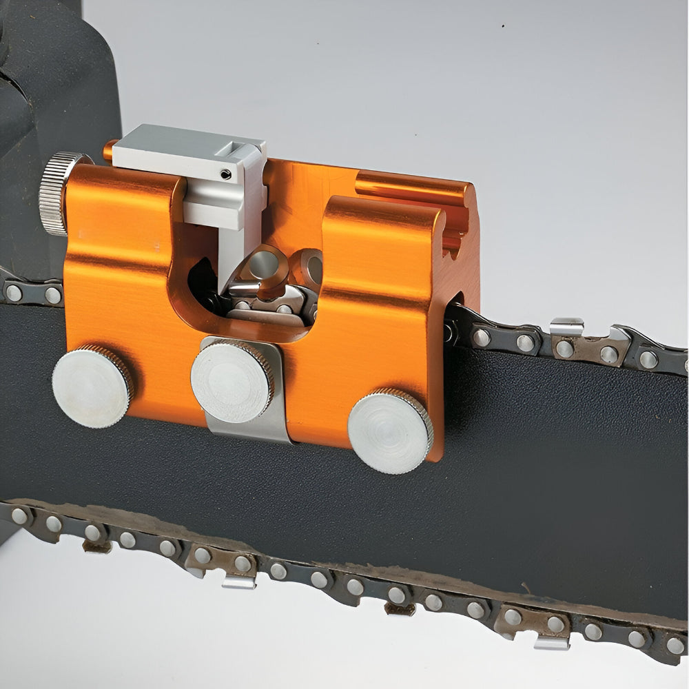 Chainsaw Sharpener Jig with Guide Clamp – Precision Chain Grinding Tool