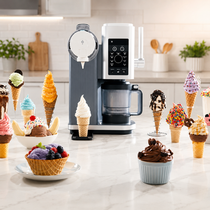 All-in-One Ice Cream Maker: Frozen Yogurt & Sorbet Machine for Your Kitchen