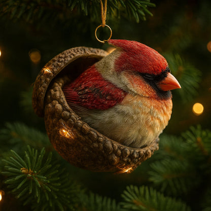 Acorn-Themed Woodland Animal Christmas Ornaments for Tree Decor