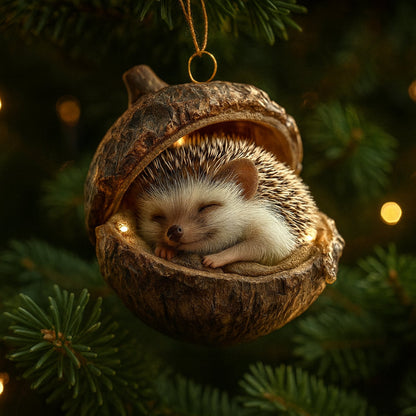 Acorn-Themed Woodland Animal Christmas Ornaments for Tree Decor