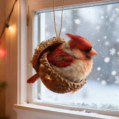 Acorn-Themed Woodland Animal Christmas Ornaments for Tree Decor