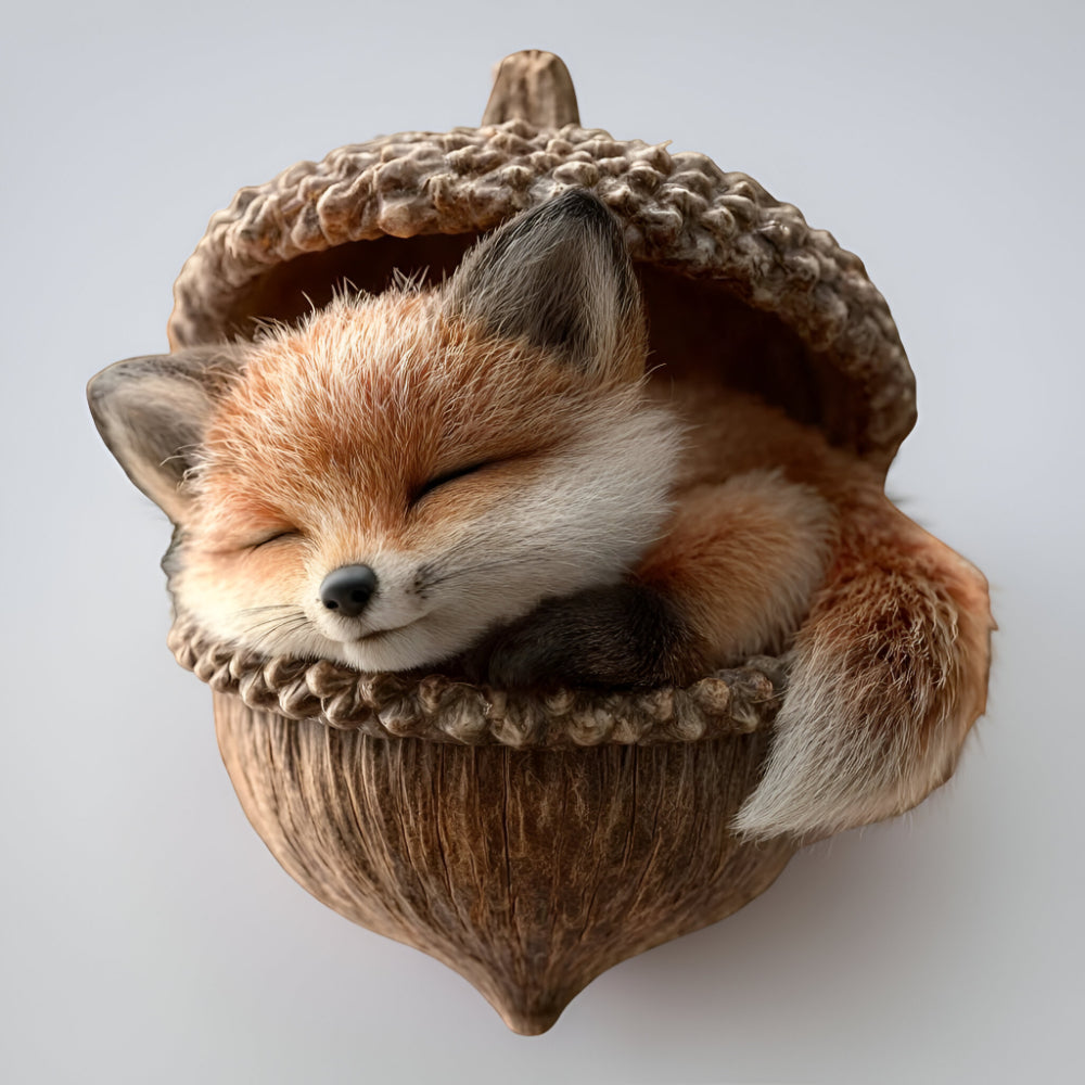 Acorn-Themed Woodland Animal Christmas Ornaments for Tree Decor