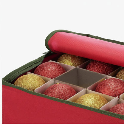 Christmas Ornament Storage Box with Dividers – Keep Holiday Decorations Safe and Organized