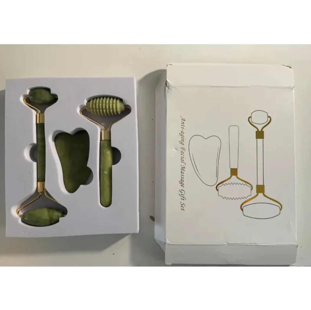 Jade Face Roller Set