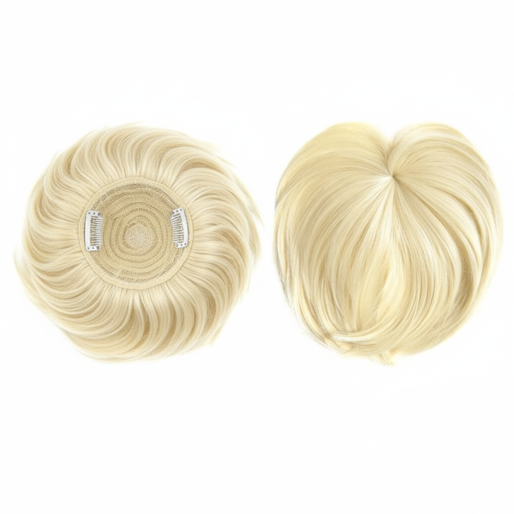 Clip-In Hair Topper for Instant Volume and Natural-Look Coverage of Thinning Hair