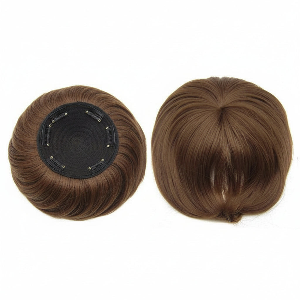 Clip-In Hair Topper for Instant Volume and Natural-Look Coverage of Thinning Hair