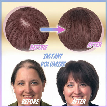 Clip-In Hair Topper for Instant Volume and Natural-Look Coverage of Thinning Hair