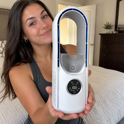 Bladeless Portable Air Conditioner with Built-In Cooling
