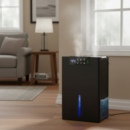 Compact Quiet Digital Basement Dehumidifier for Home Cooling