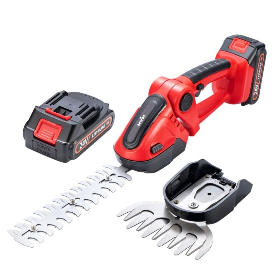 Cordless Hedge Trimmer with Dual-Handle Ergonomic Design