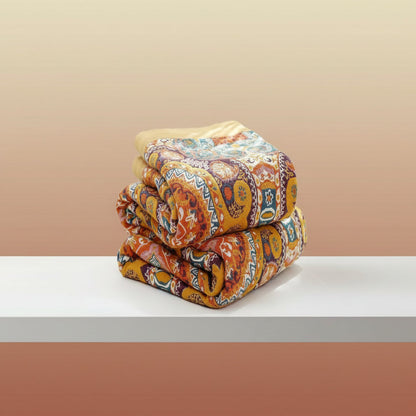 Boho Reversible Cooling Blanket - Breathable Comfort for Restful Sleep
