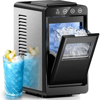 Compact Portable Countertop Ice Maker - Quick, Fresh Ice for Home or Office