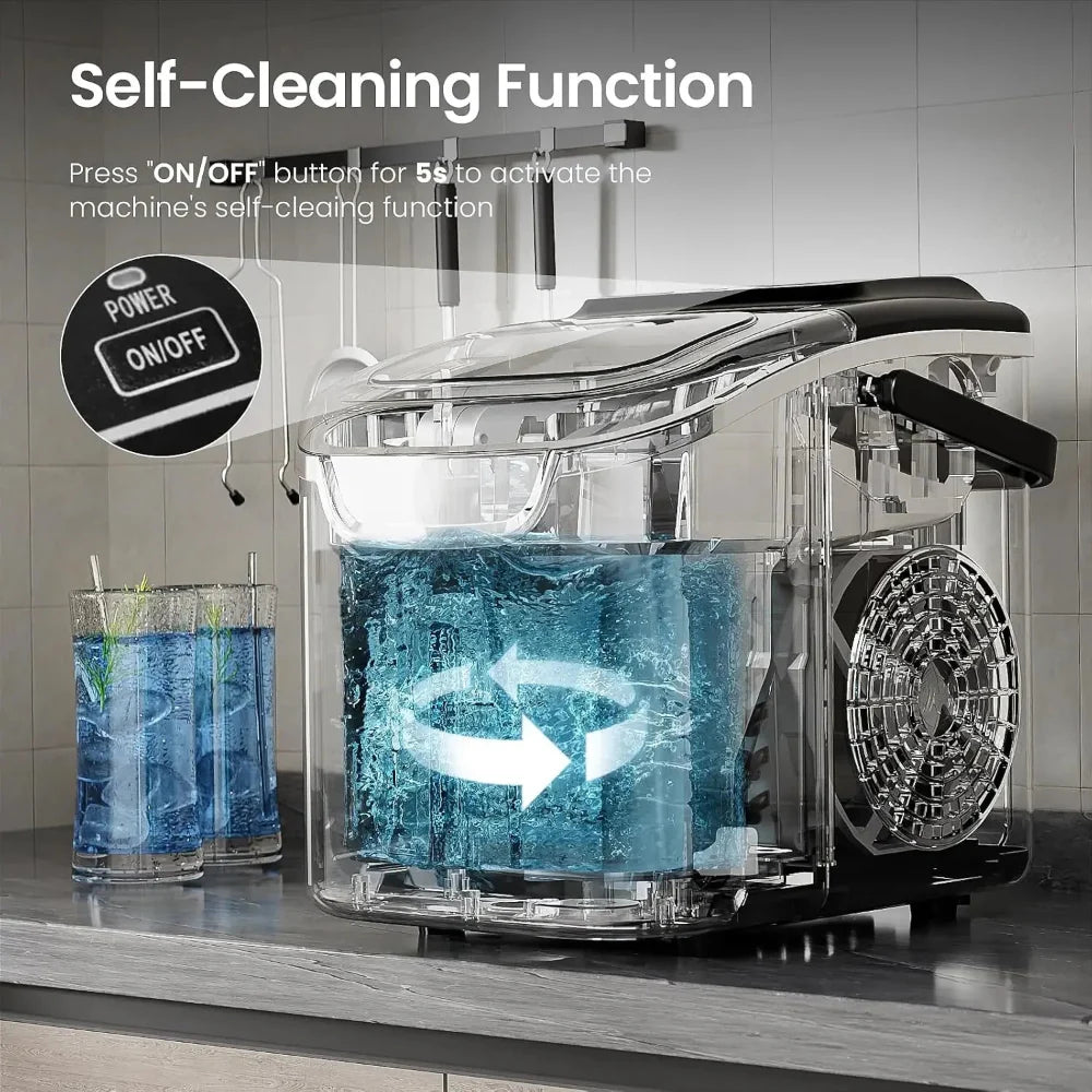 Countertop Nugget Ice Maker - Portable Compact Appliance