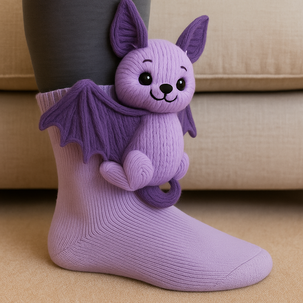 Cozy Animal 3D House Socks with Non-Slip Grips