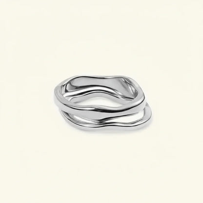 Gold Tone Stacking Ring — Minimalist Stainless Steel Band for Everyday Wear