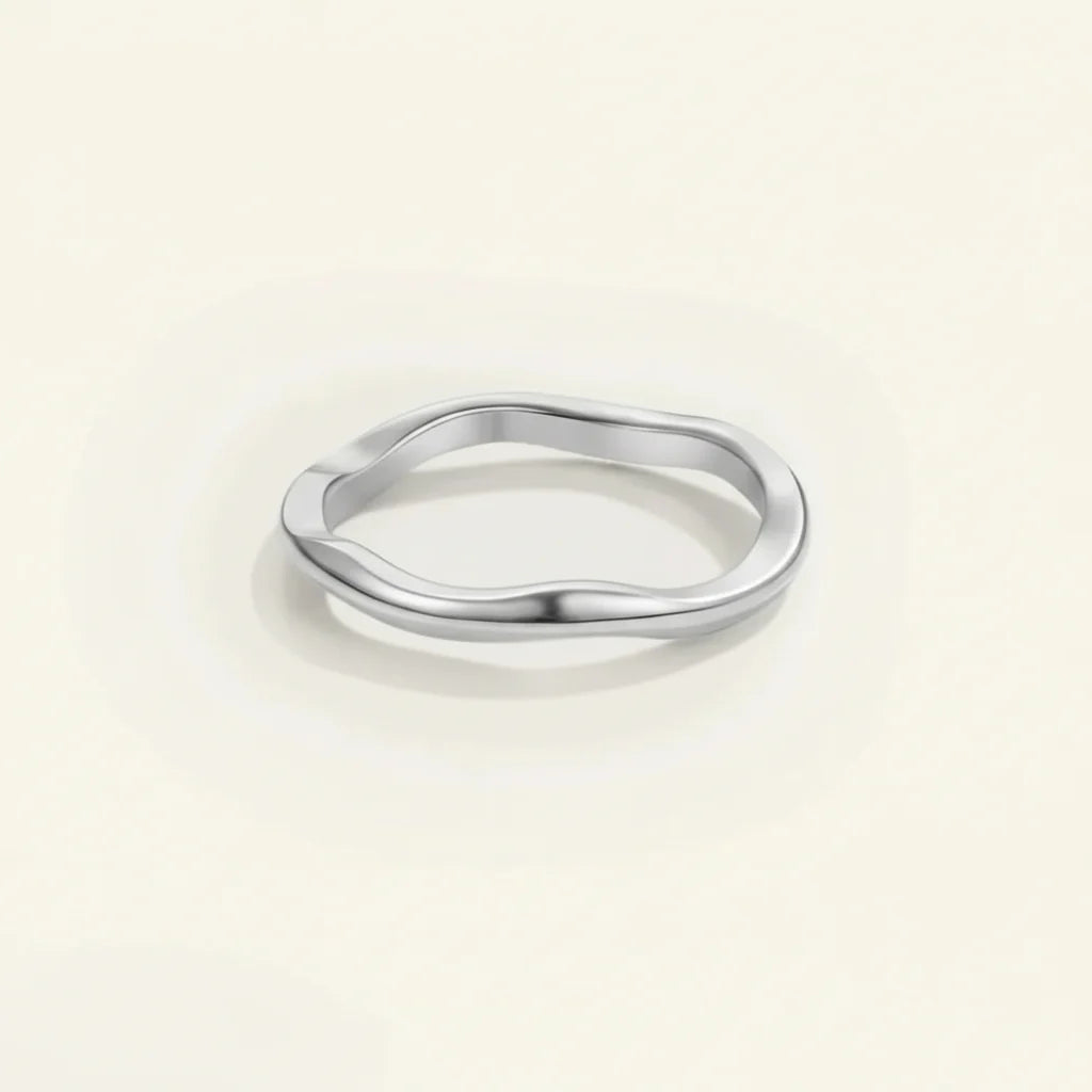 Gold Tone Stacking Ring — Minimalist Stainless Steel Band for Everyday Wear