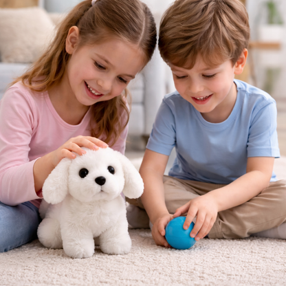 Deluxe Interactive Plush Puppy Toy — Walking, Barking, Soft and Cuddly Dog