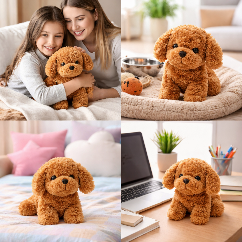 Deluxe Interactive Plush Puppy Toy — Walking, Barking, Soft and Cuddly Dog