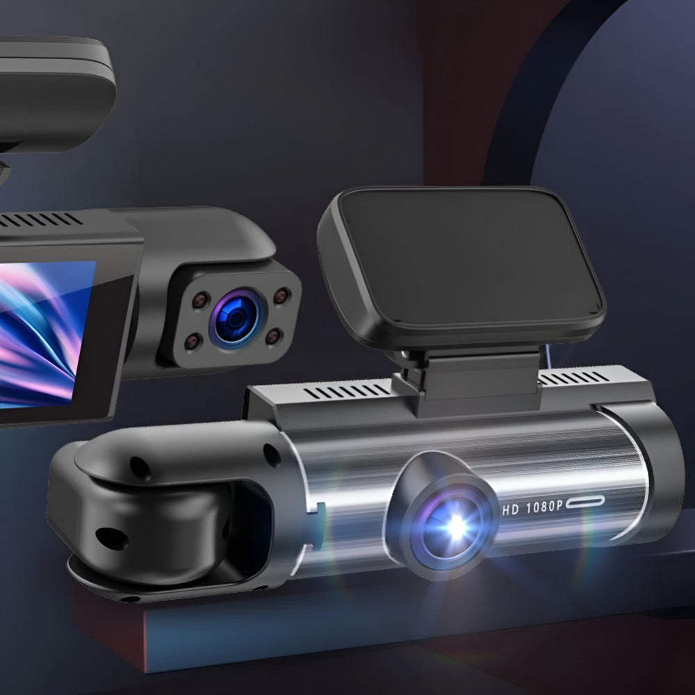 1080P Dual-Lens Dash Cam for Cars – Ultra-Clear Driving Recorder with Parking Monitor