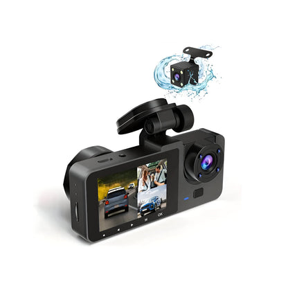 1080P Dual-Lens Dash Cam for Cars – Ultra-Clear Driving Recorder with Parking Monitor