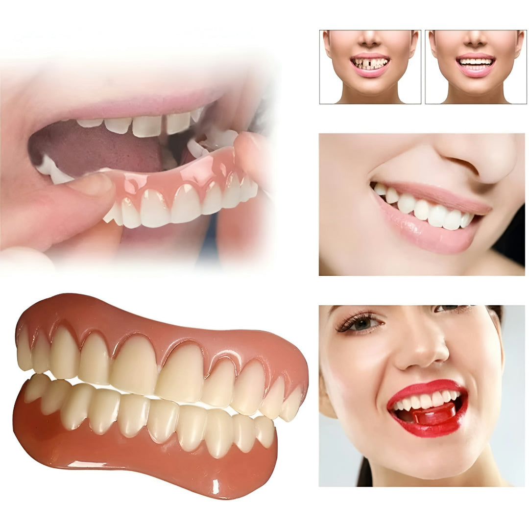 Complete Denture Kit with Silicone-Fit Replacement Teeth