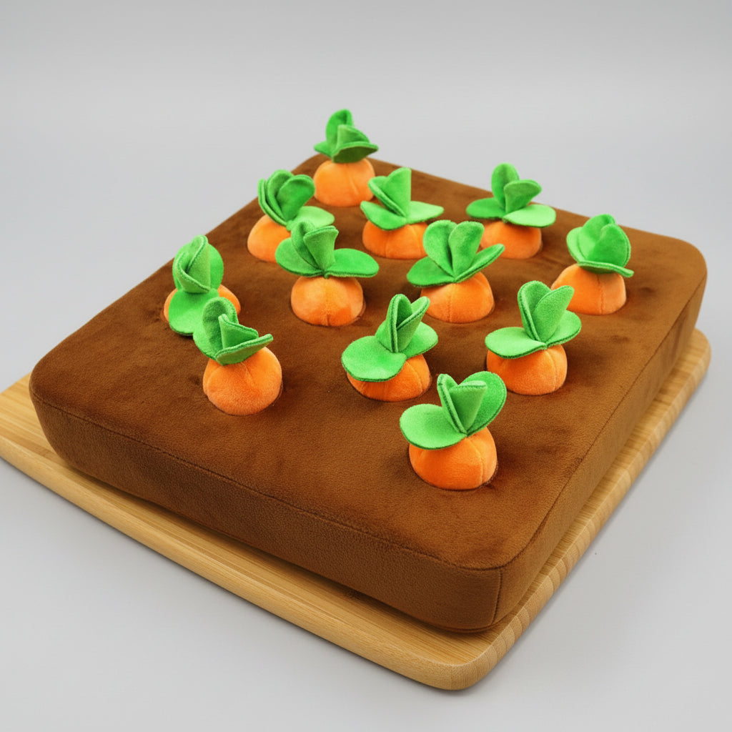 Carrot Snuffle Mat for Dogs – Interactive Puzzle Toy for Treats, Training and Mental Stimulation