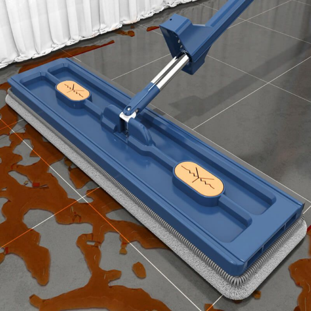 Flat Microfiber Floor Spray Mop with Long-Handle Cleaning System