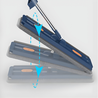 Flat Microfiber Floor Spray Mop with Long-Handle Cleaning System