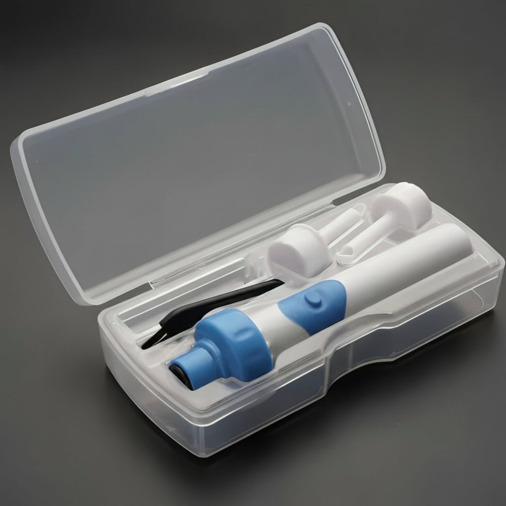 Electric Ear Cleaner with Silicone Tip and Gentle Suction for Safe Wax Removal