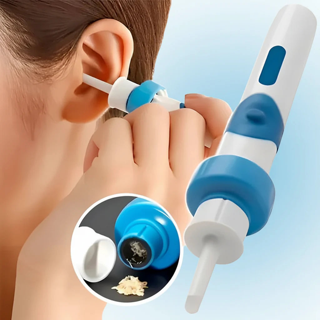 Electric Ear Cleaner with Silicone Tip and Gentle Suction for Safe Wax Removal
