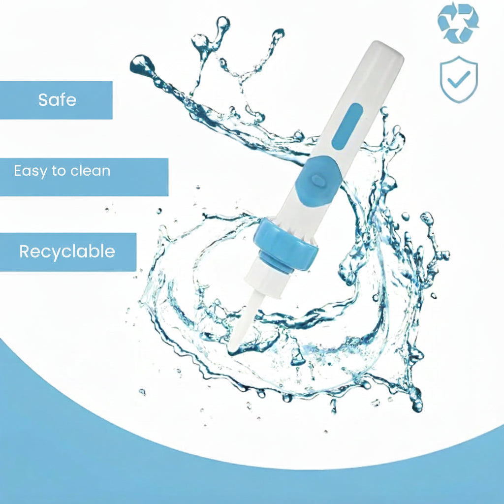 Electric Ear Cleaner with Silicone Tip and Gentle Suction for Safe Wax Removal
