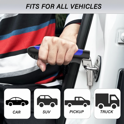 Car Emergency Tool Kit with Safety Window Breaker and Door Assist Handle