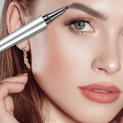 4-Tip Microblading Eyebrow Pencil - Waterproof Brow Makeup Pen