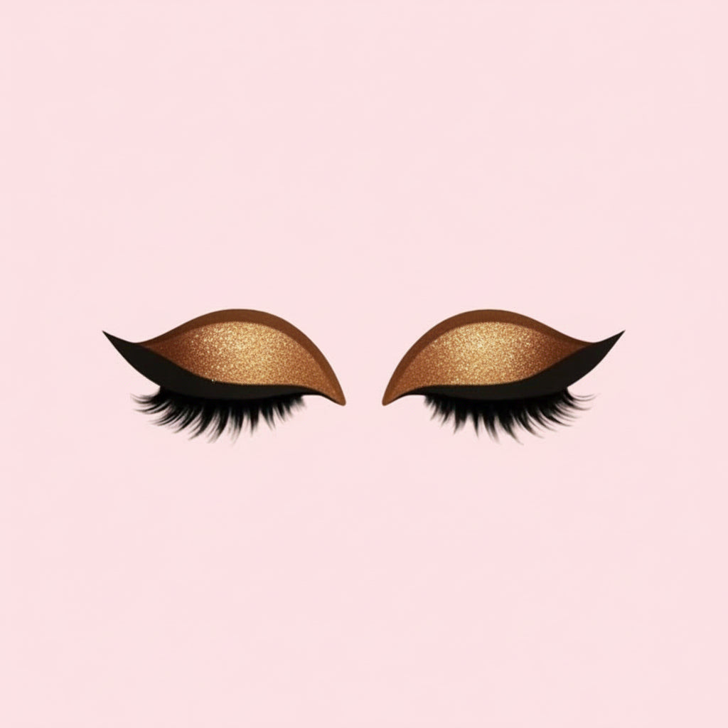 3-in-1 False Eyelashes Kit - Reusable Eyeshadow, Eyeliner & Makeup Sticker Set