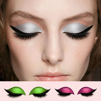 3-in-1 False Eyelashes Kit - Reusable Eyeshadow, Eyeliner & Makeup Sticker Set
