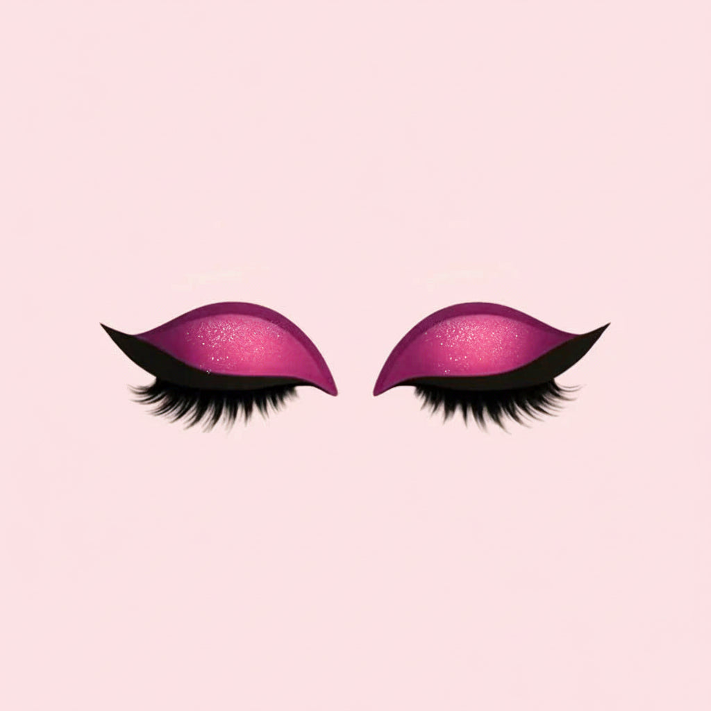 3-in-1 False Eyelashes Kit - Reusable Eyeshadow, Eyeliner & Makeup Sticker Set