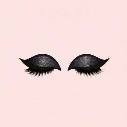 3-in-1 False Eyelashes Kit - Reusable Eyeshadow, Eyeliner & Makeup Sticker Set