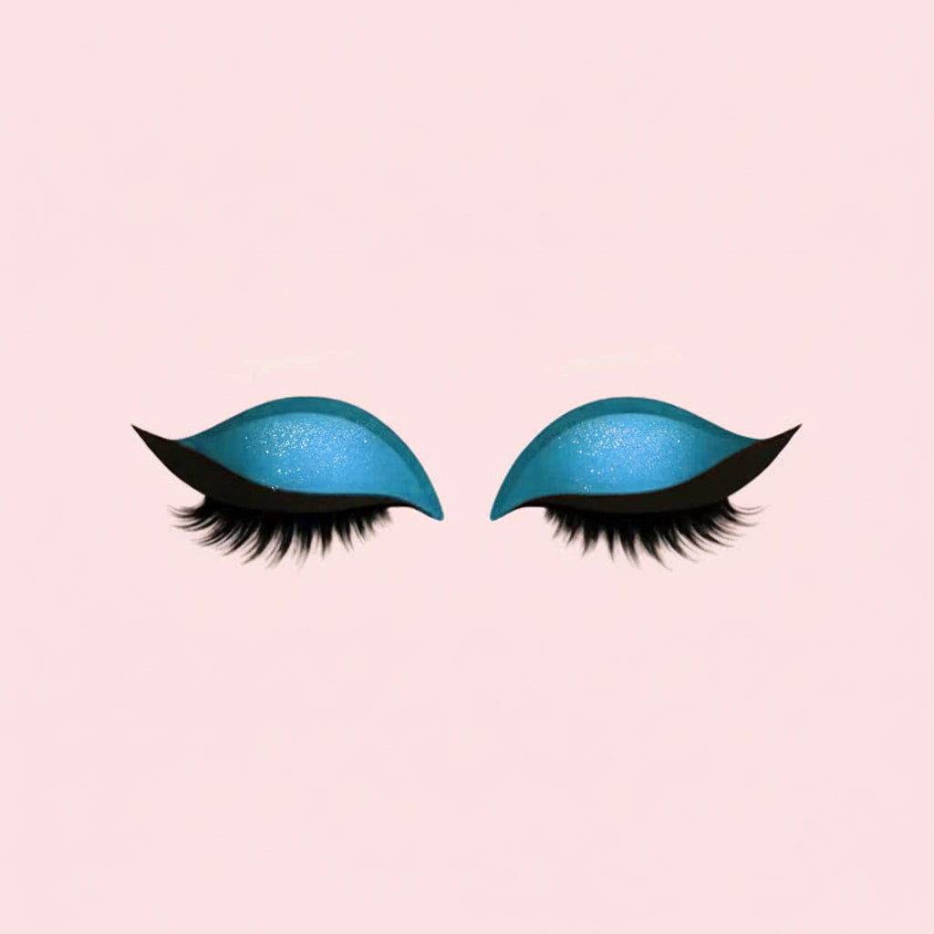 3-in-1 False Eyelashes Kit - Reusable Eyeshadow, Eyeliner & Makeup Sticker Set