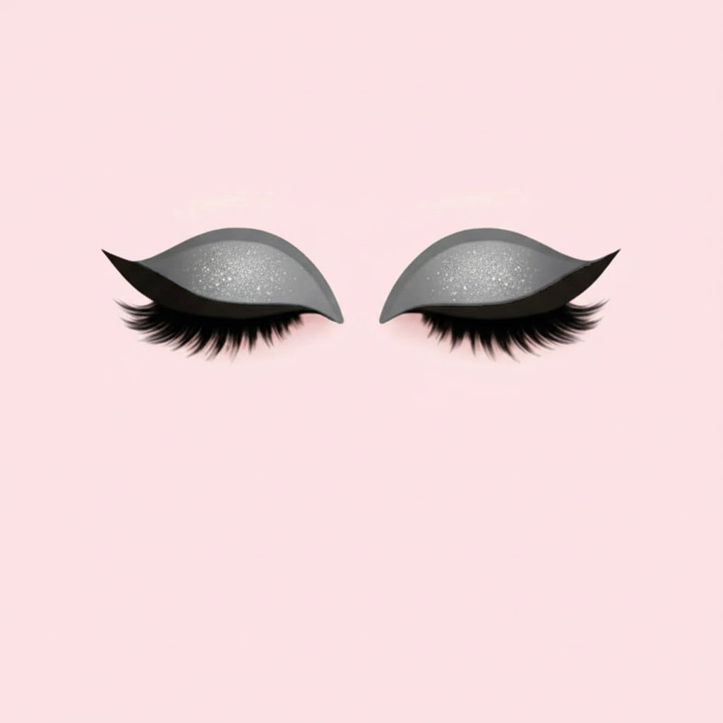 3-in-1 False Eyelashes Kit - Reusable Eyeshadow, Eyeliner & Makeup Sticker Set