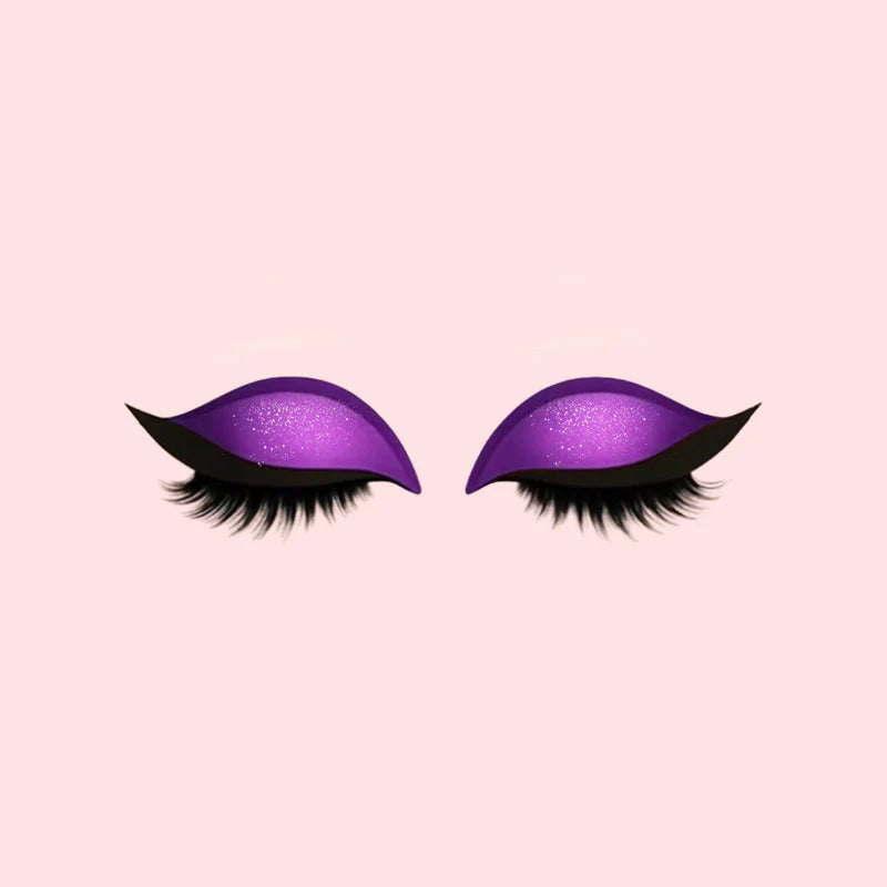 3-in-1 False Eyelashes Kit - Reusable Eyeshadow, Eyeliner & Makeup Sticker Set