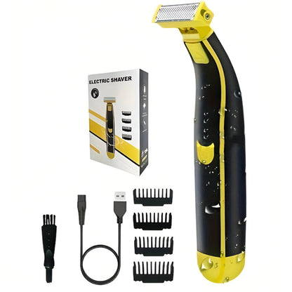Cordless USB Rechargeable Electric Shaver & Body Hair Trimmer