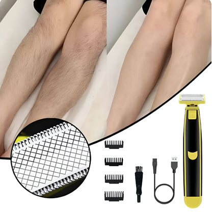 Cordless USB Rechargeable Electric Shaver & Body Hair Trimmer