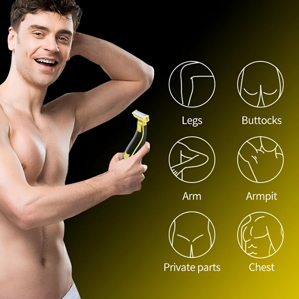 Cordless USB Rechargeable Electric Shaver & Body Hair Trimmer