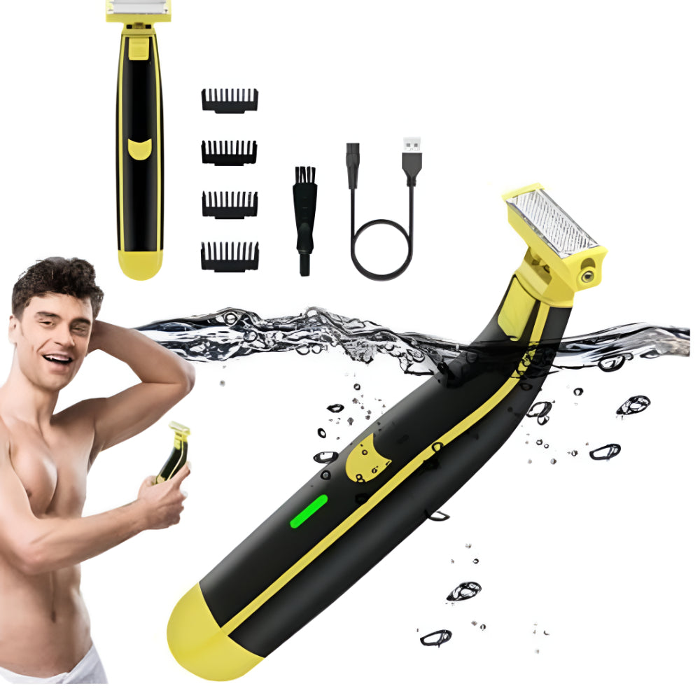 Cordless USB Rechargeable Electric Shaver & Body Hair Trimmer