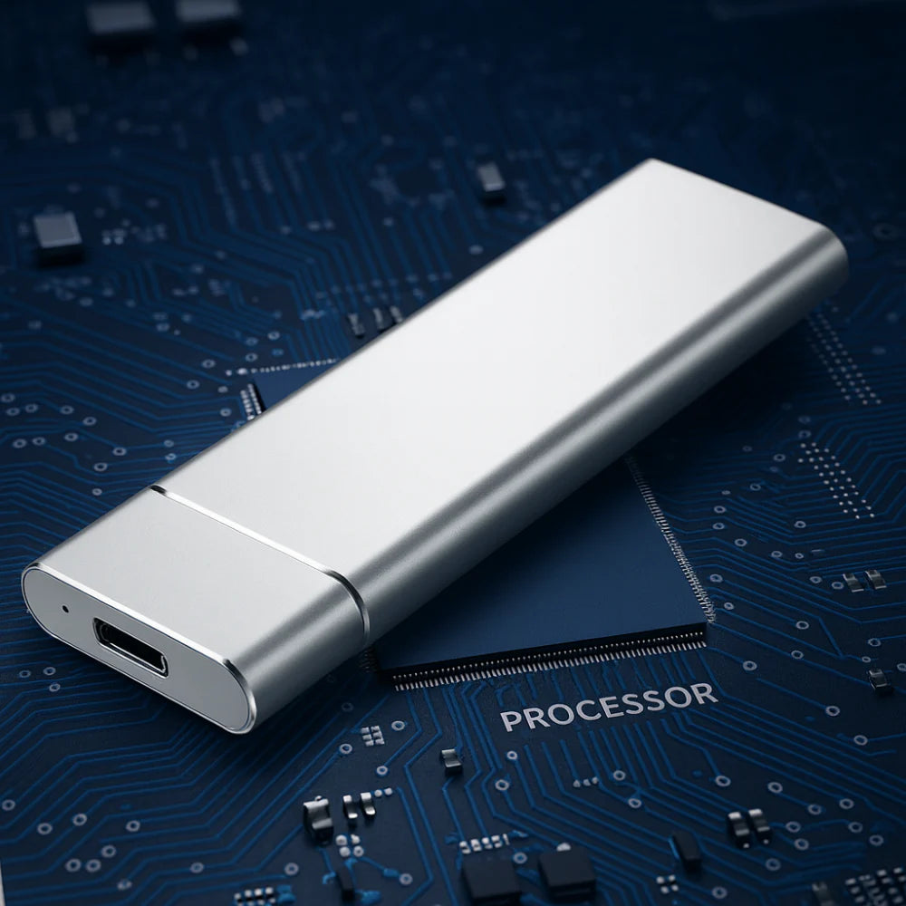 Aluminum Portable External Hard Drive – Sleek, Durable Storage Solution