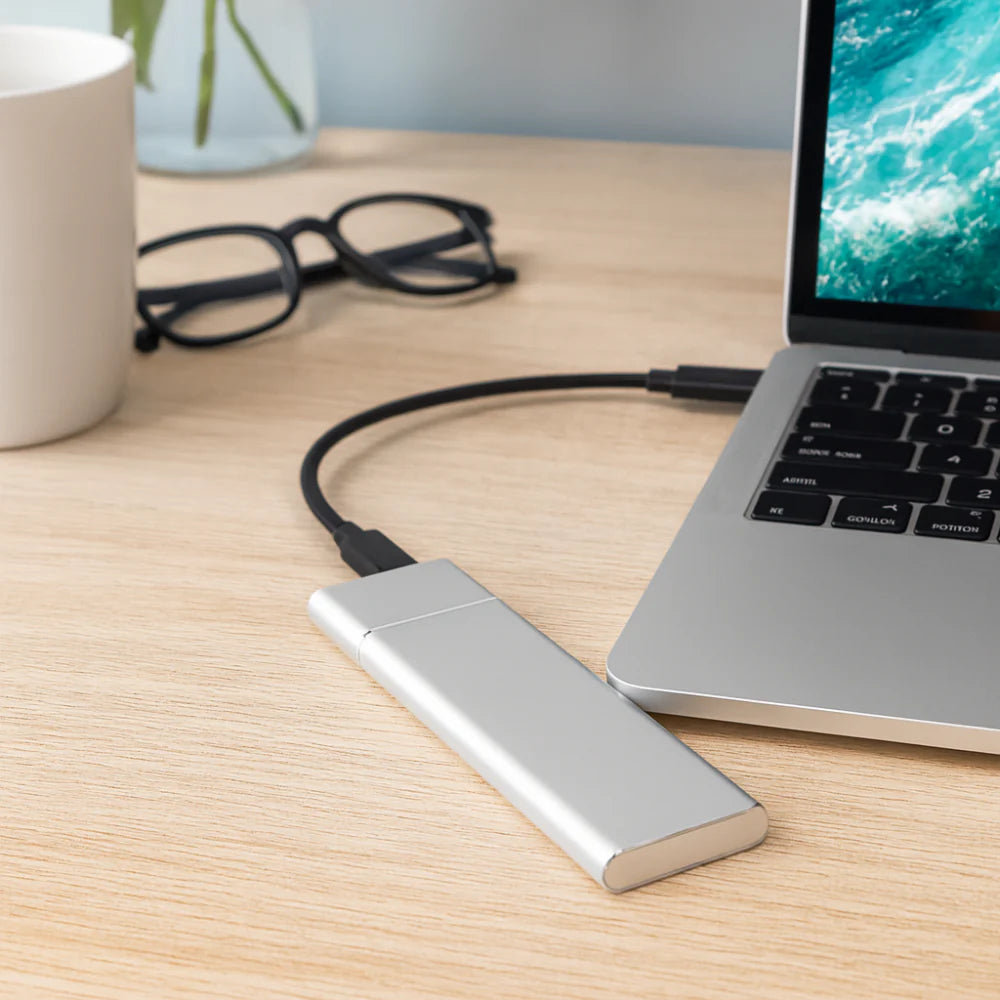 Aluminum Portable External Hard Drive – Sleek, Durable Storage Solution